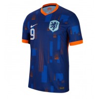 Camiseta Países Bajos Wout Weghorst #9 Visitante Equipación Eurocopa 2024 manga corta